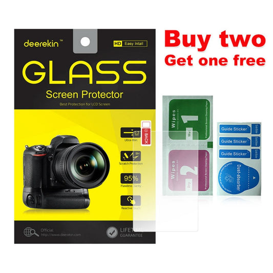 Deerekin 9H Tempered Glass LCD Screen Protector w/ Top LCD Film for Nikon Z7 Z6 D7500 D7200 D7100 D850 Digital SLR Camera - testanother