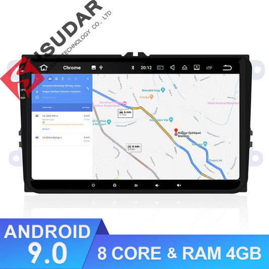 Isudar 1 Din Android 9 Auto Radio For Volkswagen/VW/POLO/PASSAT/Golf/Skoda/Octavia/Seat/Leon Car Multimedia GPS Player USB DVR - testanother