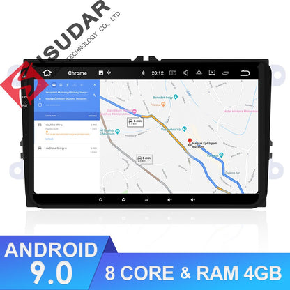 Isudar 1 Din Android 9 Auto Radio For Volkswagen/VW/POLO/PASSAT/Golf/Skoda/Octavia/Seat/Leon Car Multimedia GPS Player USB DVR