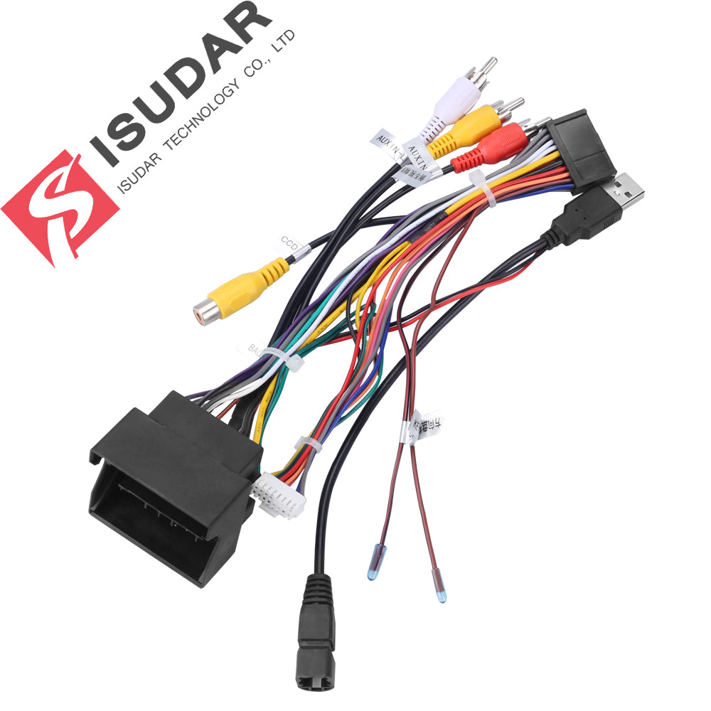 Isudar Special ISO Cable For ISUDAR/VW/Volkswagen/MQB/Golf 7 Platform Car DVD  just fit for ISUDAR Android