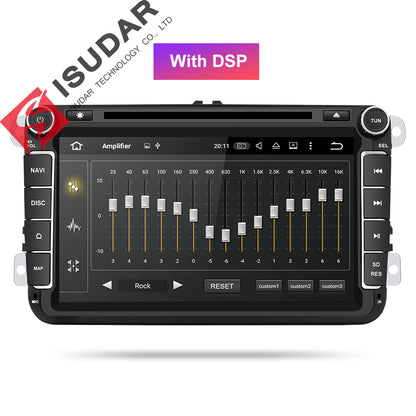Isudar 2 Din Auto Radio Android 9 For VW/Golf/Tiguan/Skoda/Fabia/Rapid/Seat/Leon Car Multimedia Video Player GPS Navigation DVR