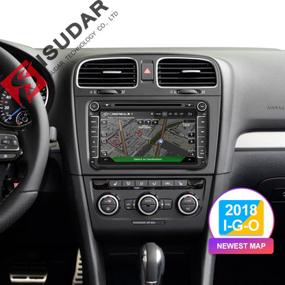 Isudar 2 Din Auto Radio Android 9 For VW/Golf/Tiguan/Skoda/Fabia/Rapid/Seat/Leon Car Multimedia Video Player GPS Navigation DVR