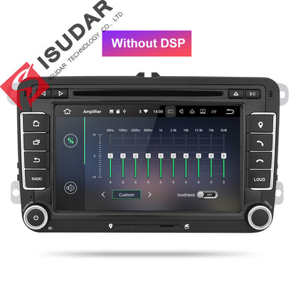 Isudar Car Multimedia Player Android 9 GPS 2 Din For VW/Golf/Tiguan/Skoda/Fabia/Rapid/Seat/Leon Canbus Automotivo DVD Radio DSP