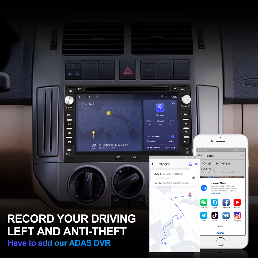 Isudar H53 Android Car Radio Multimedia 2 Din For VW/Volkswagen/Passat/Golf/Skoda Octa Core RAM 4GB DVD Player DSP DVR Camera FM