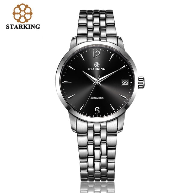 STARKING Watch Women Automatic Self-wind Analog Ladies Waterproof Stainless Steel Wrist Watch 5atm Relogio Feminino AL0194