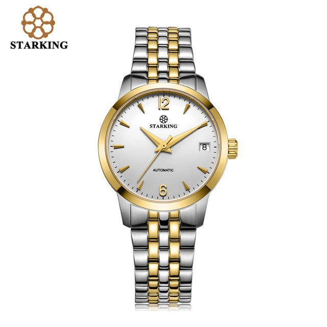 STARKING Watch Women Automatic Self-wind Analog Ladies Waterproof Stainless Steel Wrist Watch 5atm Relogio Feminino AL0194