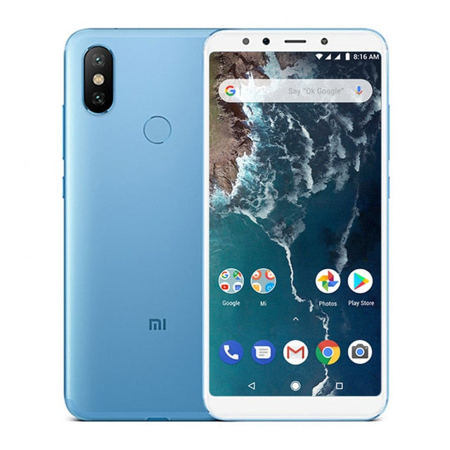 Global Version Xiaomi Mi A2 MiA2 4GB RAM 64GB ROM Mobile Phone Snapdragon 660 Octa Core 5.99" 19:9 Full Screen 20MP Dual Camera