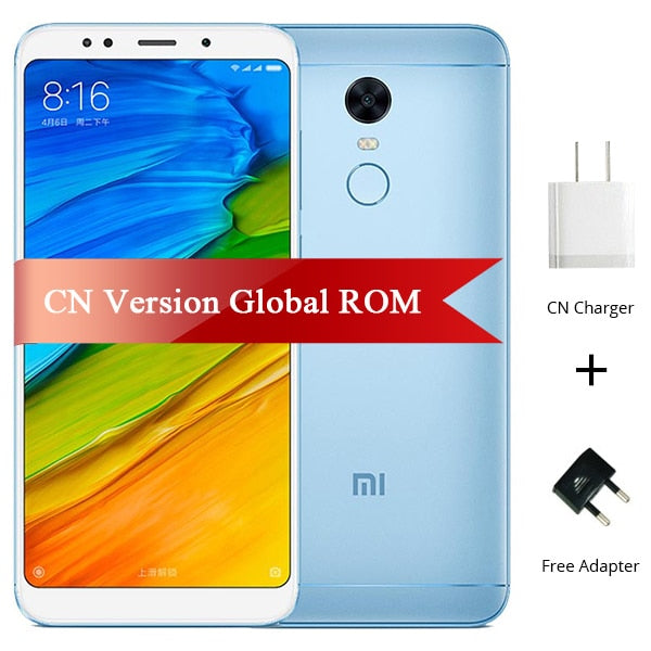Original Xiaomi Redmi 5 Plus 4GB RAM 64GB ROM Mobile Phone Snapdragon 625 Octa Core 5.99" 18:9 Full Screen 4000mAh Battery