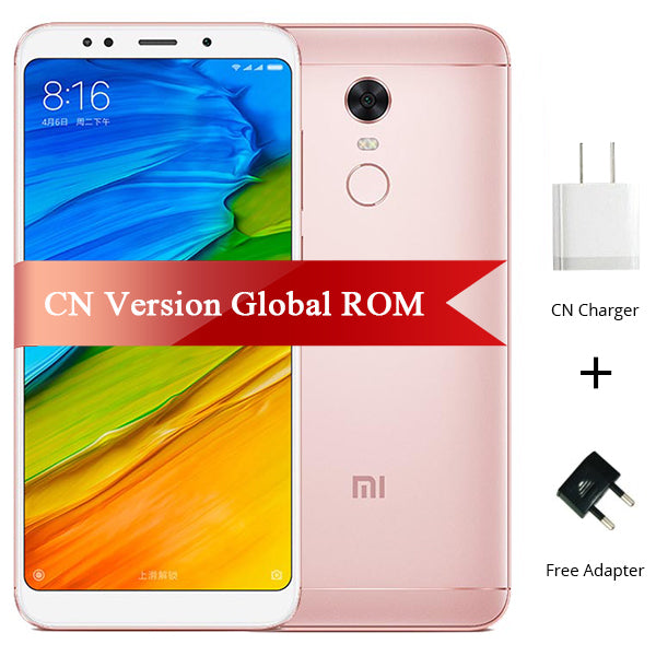 Original Xiaomi Redmi 5 Plus 4GB RAM 64GB ROM Mobile Phone Snapdragon 625 Octa Core 5.99" 18:9 Full Screen 4000mAh Battery