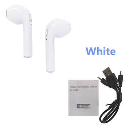 I7 i7s TWS Wireless earphone in-ear Bluetooth earphones Earbuds Headset With Mic For iphone smart phone