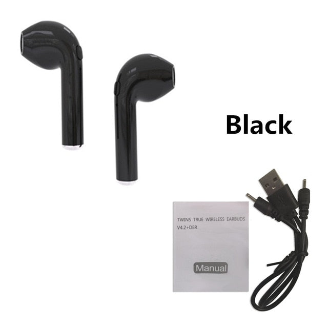 I7 i7s TWS Wireless earphone in-ear Bluetooth earphones Earbuds Headset With Mic For iphone smart phone