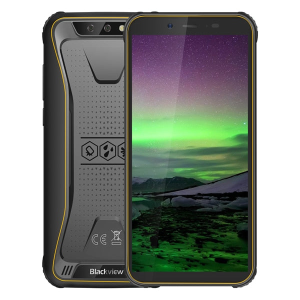 Blackview BV5500 IP68 Waterproof Mobile Phone MTK6580P 2GB+16GB 5.5" 18:9 Screen 4400mAh Android 8.1 Dual SIM Rugged Smartphone