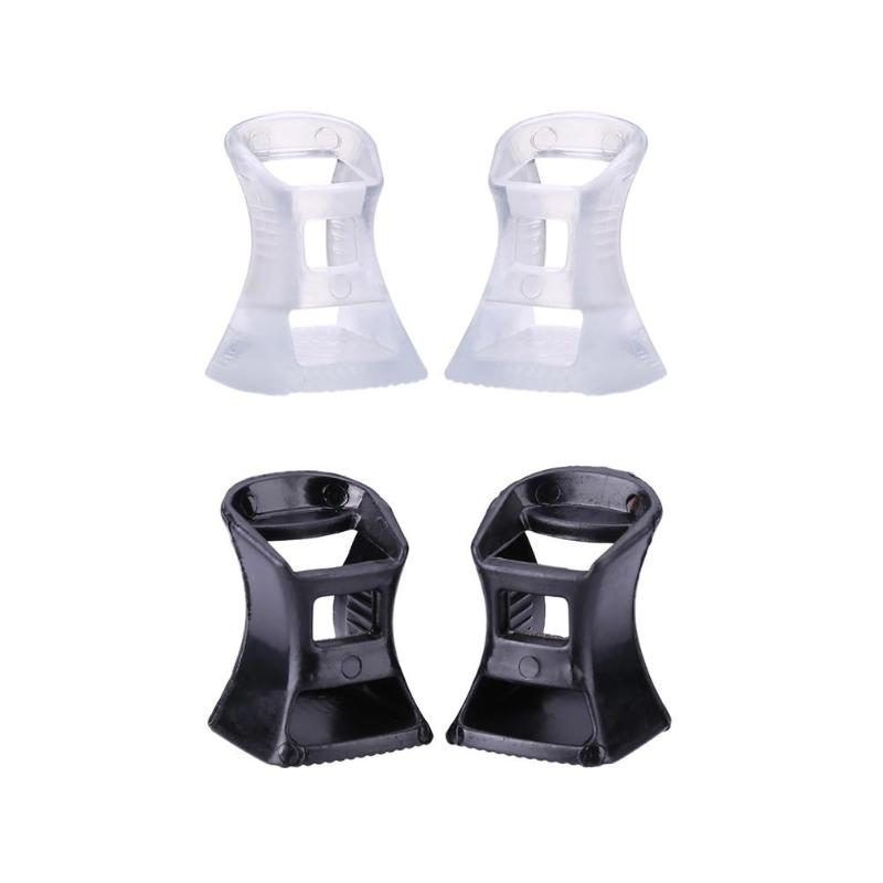 2pcs/set Women High Heel Protectors Anti-slip PVC Latin Stiletto Dancing Covers Horseshoe Shape Shoes Heel Covers Stoppers