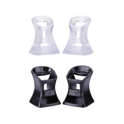 2pcs/set Women High Heel Protectors Anti-slip PVC Latin Stiletto Dancing Covers Horseshoe Shape Shoes Heel Covers Stoppers