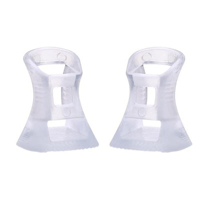 2pcs/set Women High Heel Protectors Anti-slip PVC Latin Stiletto Dancing Covers Horseshoe Shape Shoes Heel Covers Stoppers