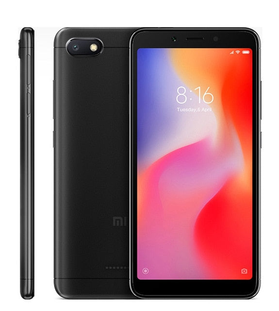 Global Version Xiaomi Redmi 6A 18:9 Full Screen MTK Helio A22 MIUI 9 2GB 16GB 4G LTE AI 13.0MP Face Recognition 6 A Phone