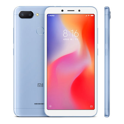 Global Version Original Xiaomi Redmi 6 3GB 32GB Smartphone Helio P22 Octa Core CPU 12MP+5MP Dual Cameras 5.45" 18:9 Full Screen