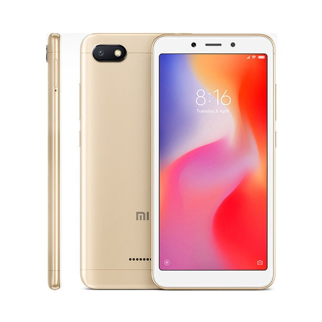 Original Global Version Xiaomi Redmi 6A 6 A 2GB 32GB Smartphone 5.45'' Full Screen A22 Quad Core 13MP Camera AI Face Unlock