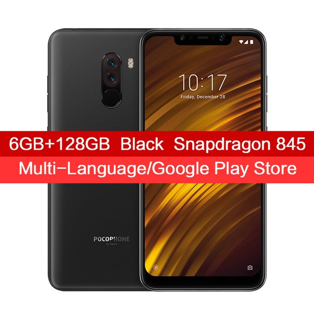 Global Version Xiaomi POCOPHONE F1 6GB 128GB Smartphone Snapdragon 845 Octa Core 6.18" 2246 x 1080 FHD LiquidCool AI Dual Camera
