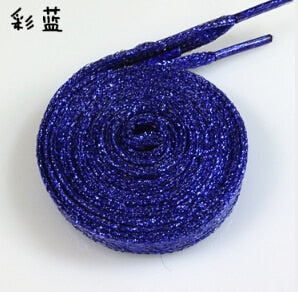 Colorful man women Shoelaces of sneakers Metallic Glitter Shiny gold shoelace silver Flat shoe laces sports running shoe lacing