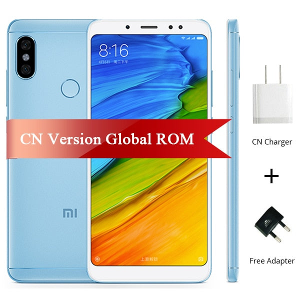 Original Xiaomi Redmi Note 5 4GB RAM 64GB ROM Mobile Phone Snapdragon 636 Octa Core 5.99" 18:9 Full Screen MIUI9 Dual Camera