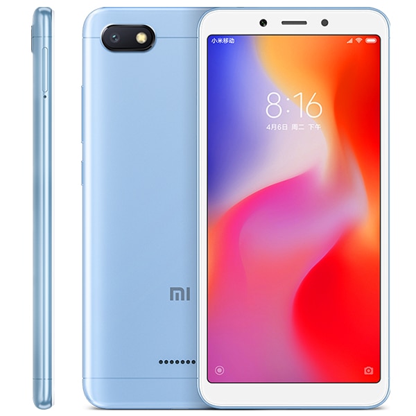 Global Version Xiaomi Redmi 6A 6 A 2GB RAM 16GB ROM Mobile Phone Helio A22 Quad Core 5.45" 18:9 Screen 13.0MP Camera 3000mAh