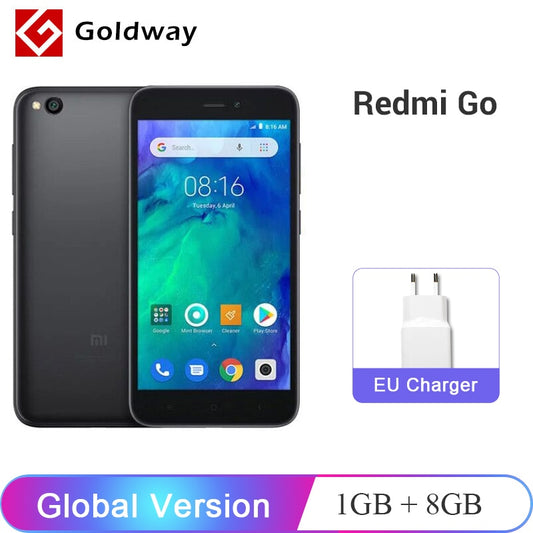 Global Version Xiaomi Redmi GO 1GB RAM 8GB ROM Mobile Phone Snapdragon 425 Quad Core 5.0" 4G LTE 8.0MP Camera 3000mAh Battery - testanother