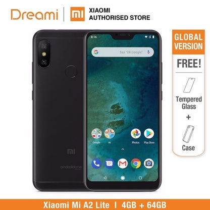 Global Version Xiaomi Mi A2 Lite 64GB ROM 4GB RAM (Black Color only) Official Rom
