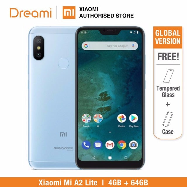 Global Version Xiaomi Mi A2 Lite 64GB ROM 4GB RAM (Black Color only) Official Rom